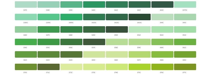 劳铝合金cnc加工阳极氧化劳尔色卡－潘通色卡（Pantone）色号参照表-01