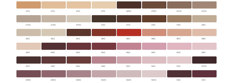 铝合金cnc加工阳极氧化劳尔色卡－潘通色卡（Pantone）色号参照表-01