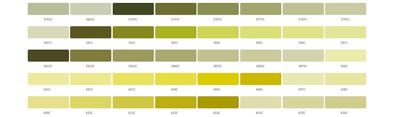 铝合金cnc加工阳极氧化劳尔色卡－潘通色卡（Pantone）色号参照表-01