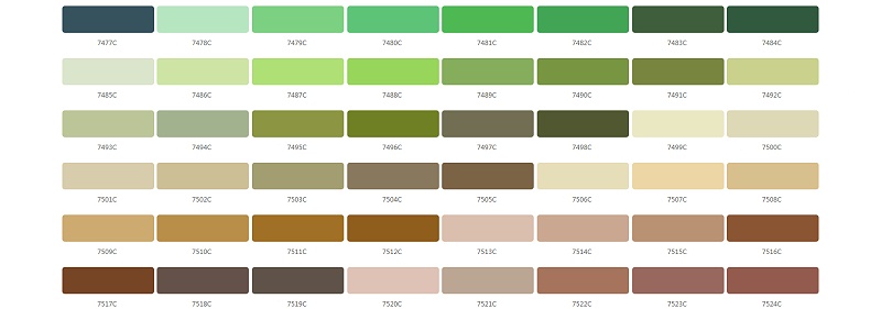 铝合金cnc加工阳极氧化劳尔色卡－潘通色卡（Pantone）色号参照表-01