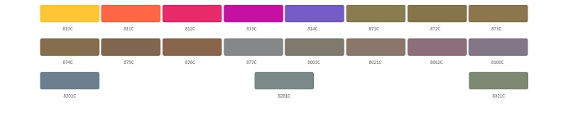 铝合金cnc加工阳极氧化劳尔色卡－潘通色卡（Pantone）色号参照表-01